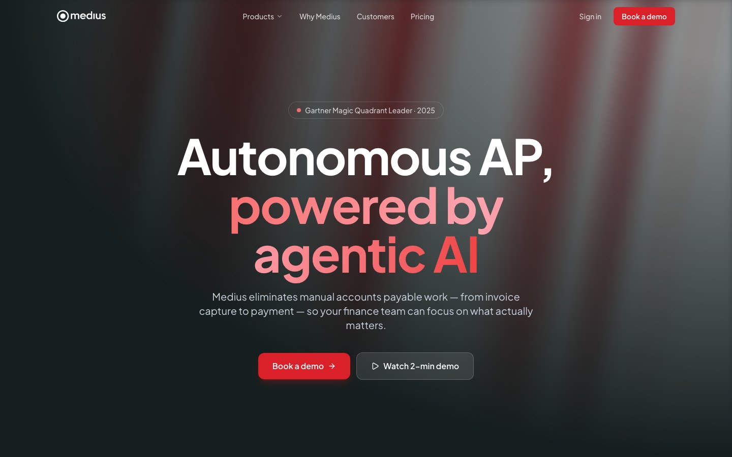 Medius.com — redesigned